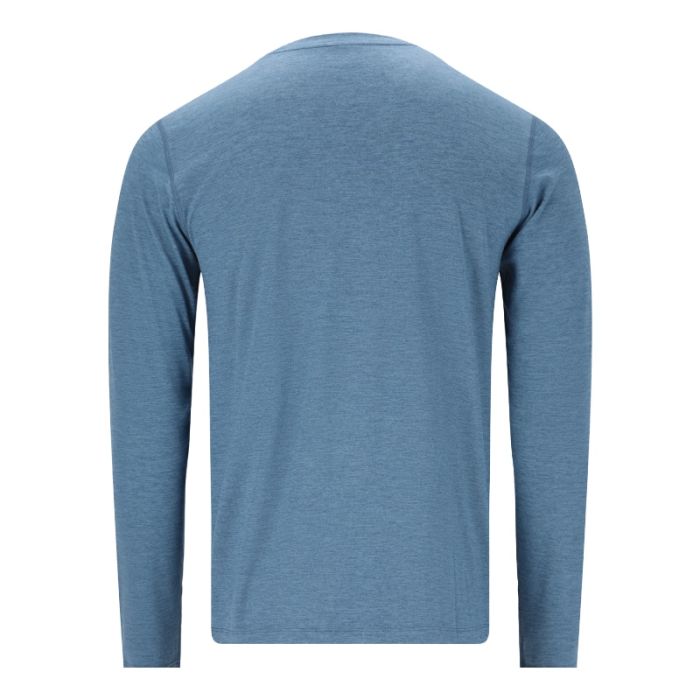 Endurance Herre T-shirts Abdon Melange Long Sleeve Tee Blå