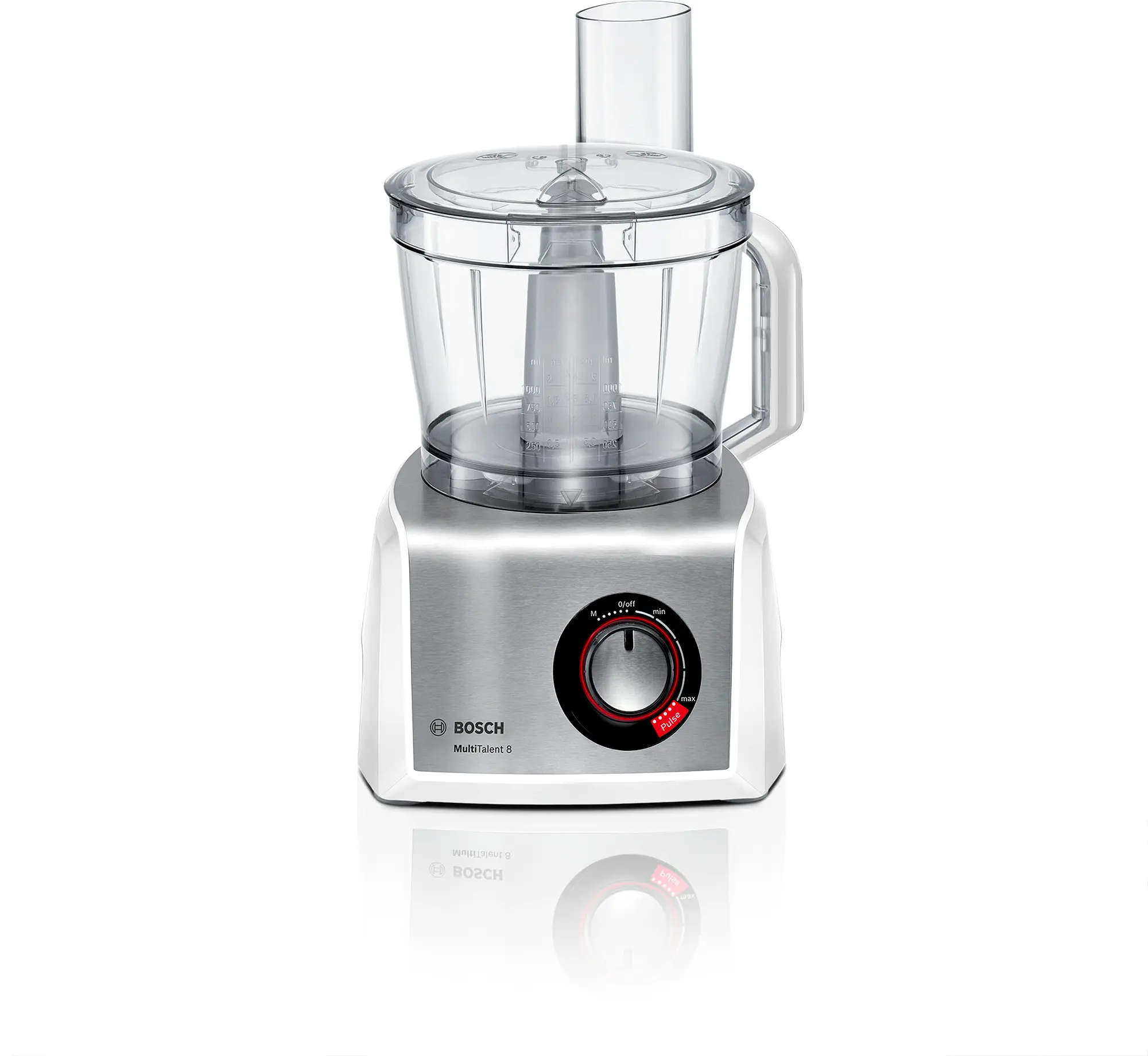 Food processor MultiTalent 8 1250 W Wit, RVS MC812S814