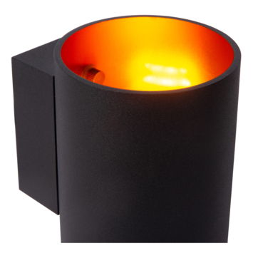 Lucide XERA wandlamp Ø 8 cm Zwart