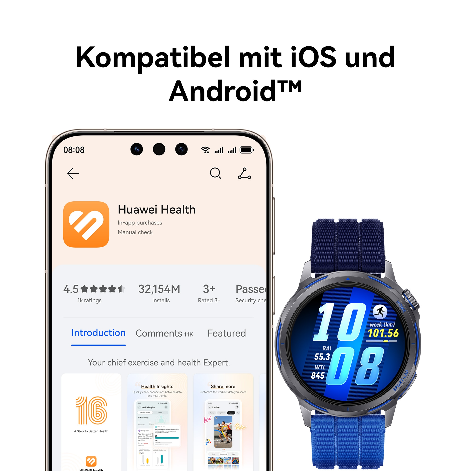 Huawei Smartwatch »Watch GT Runner 2«