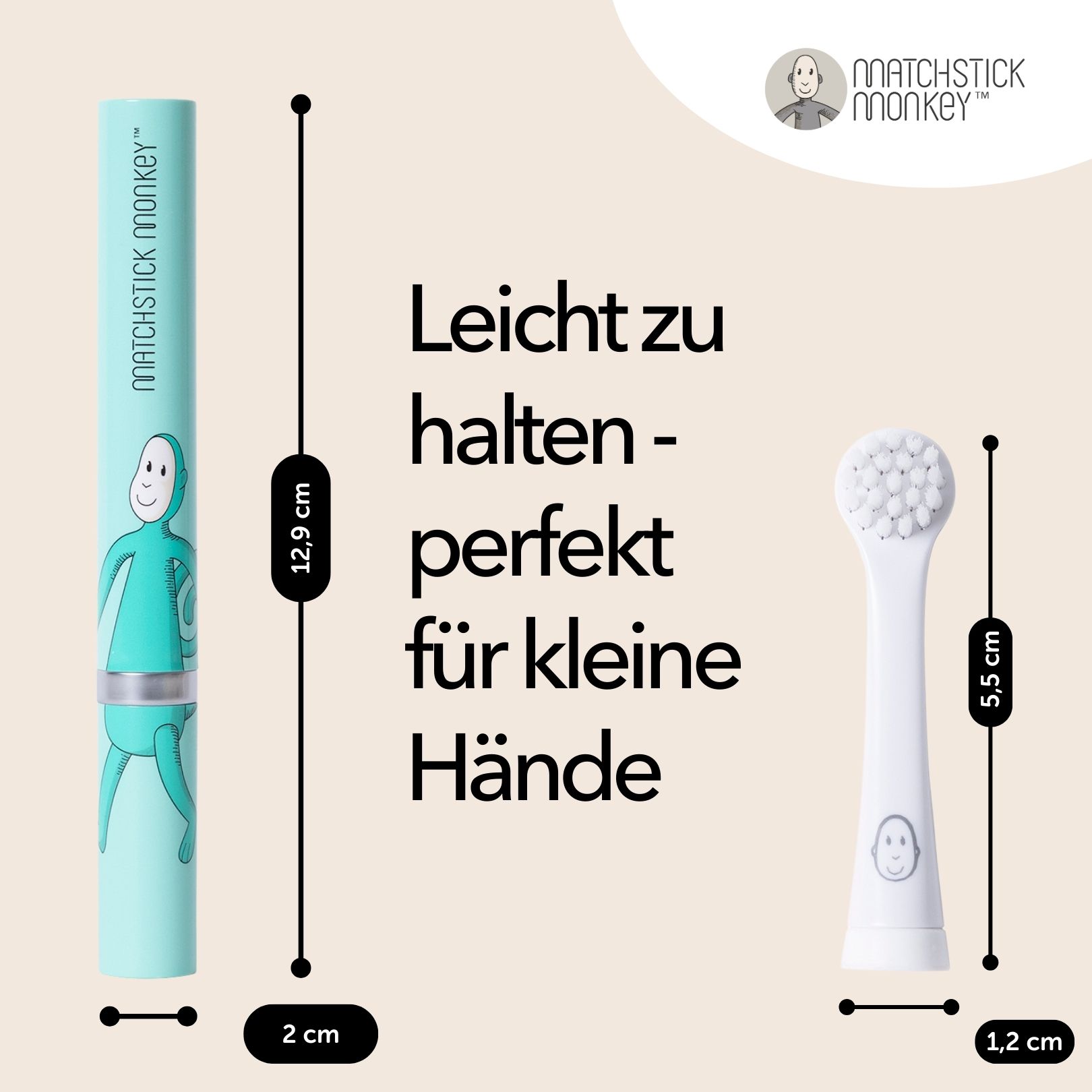 Matchstick Monkey Baby Elektrische Schallzahnbürste