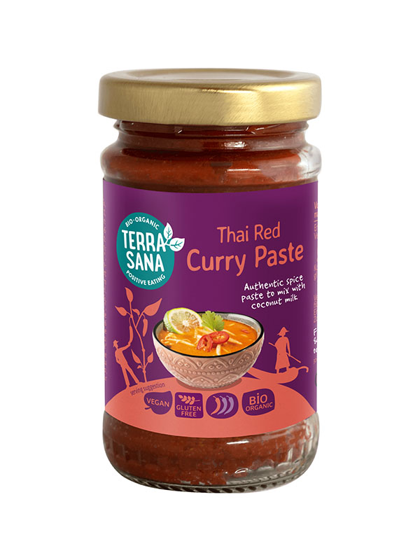 Terrasana Thaise Rode Currypasta Bio (120 gr)