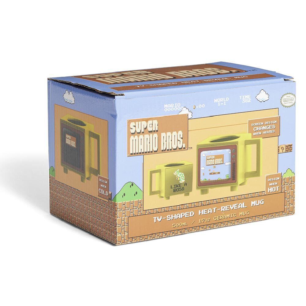 Mug thermoréactif Super Mario Bros jaune 500ml