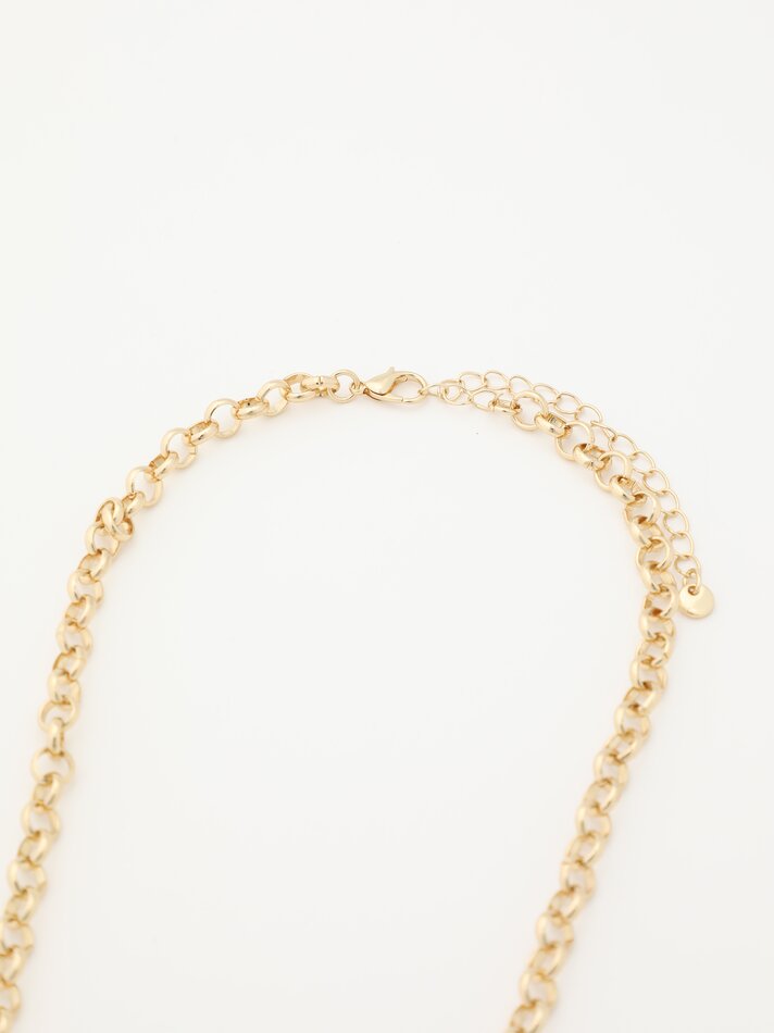 Conjunto de 2 colares combinando - Dourado