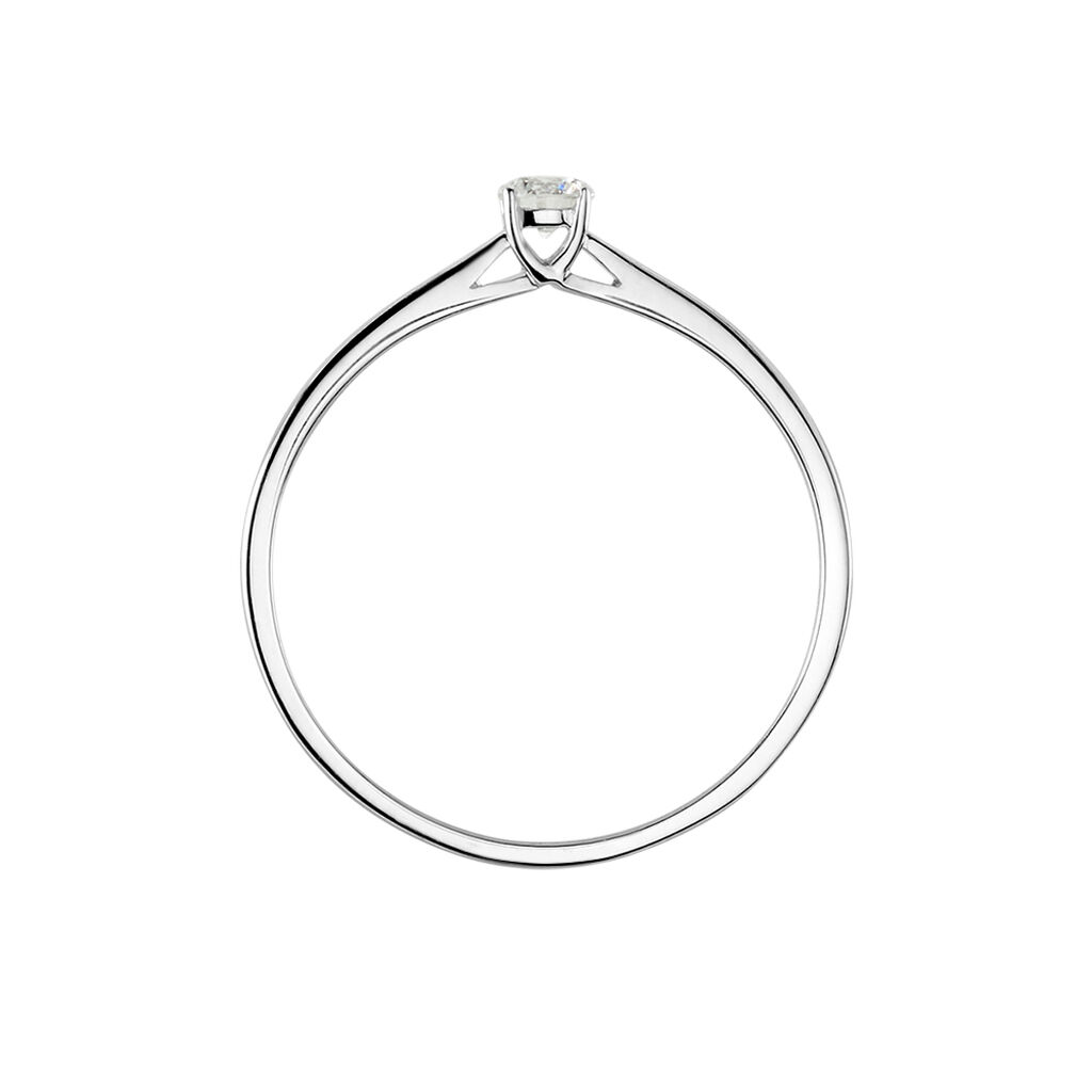 Bague Solitaire Aphrodite Or Blanc Diamant