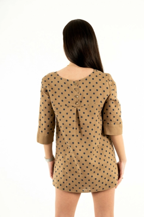 tee shirt manches longues le boudoir d'edouard be970 marron