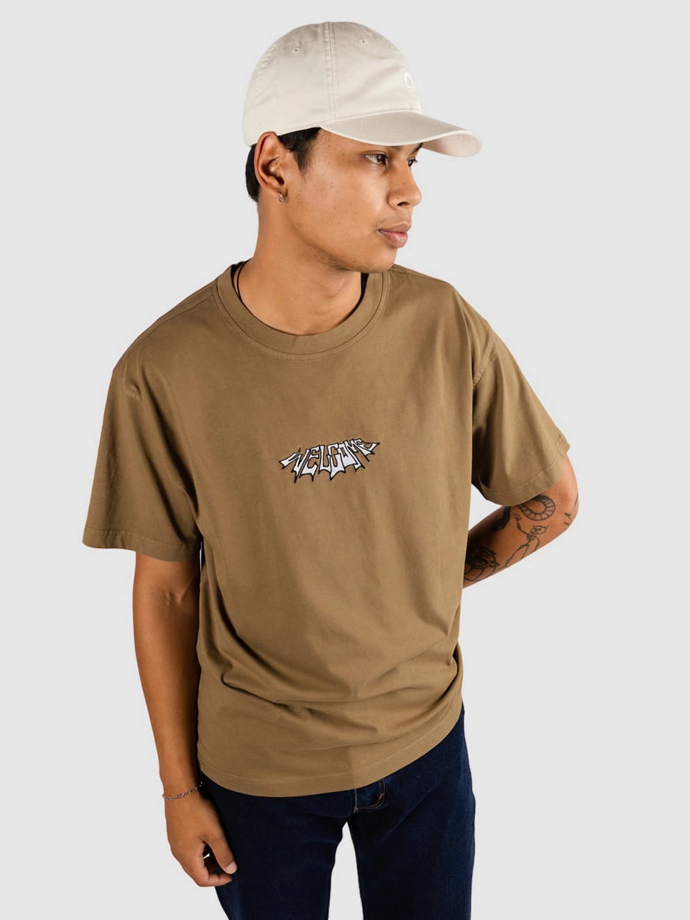 Welcome Shell Garment-Dyed T-Shirt stone