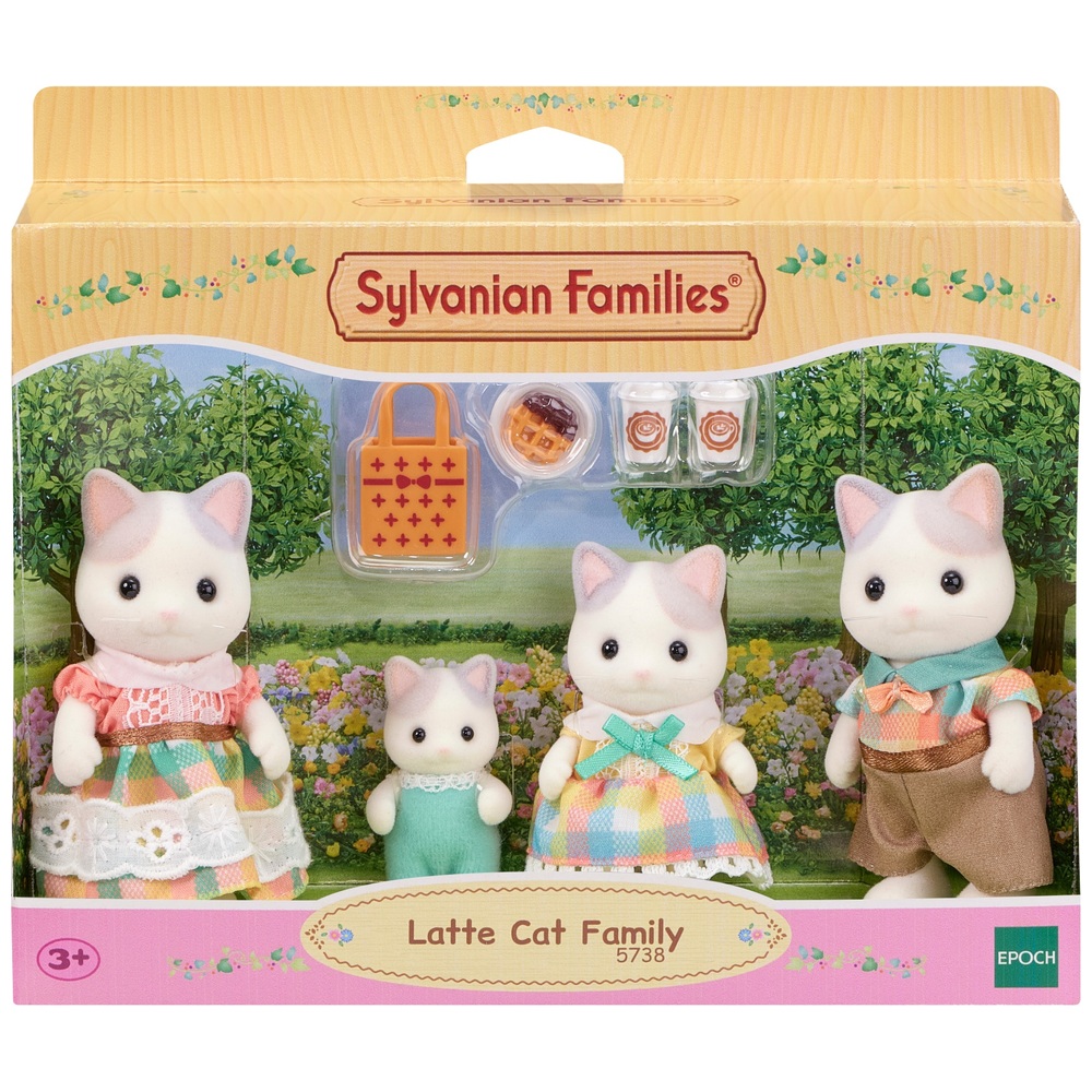 Sylvanian Families Latte Cat Familie