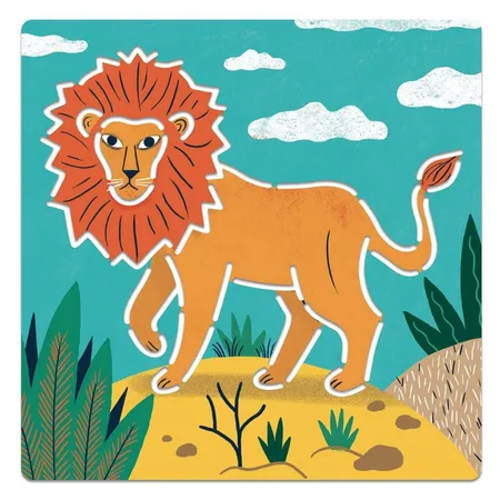 Djeco Schablonen: Wilde Tiere