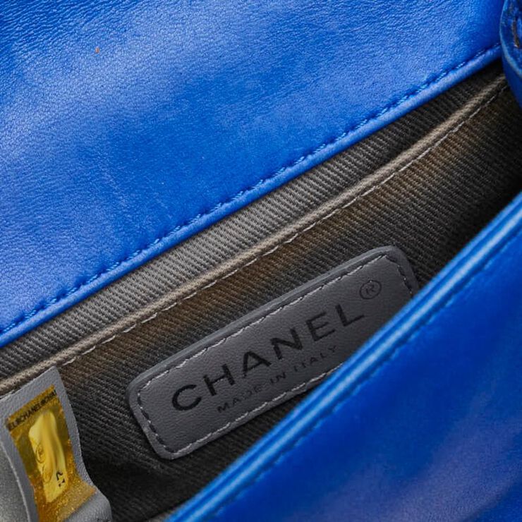 Chanel Vintage Chanel Boy Bags Blue