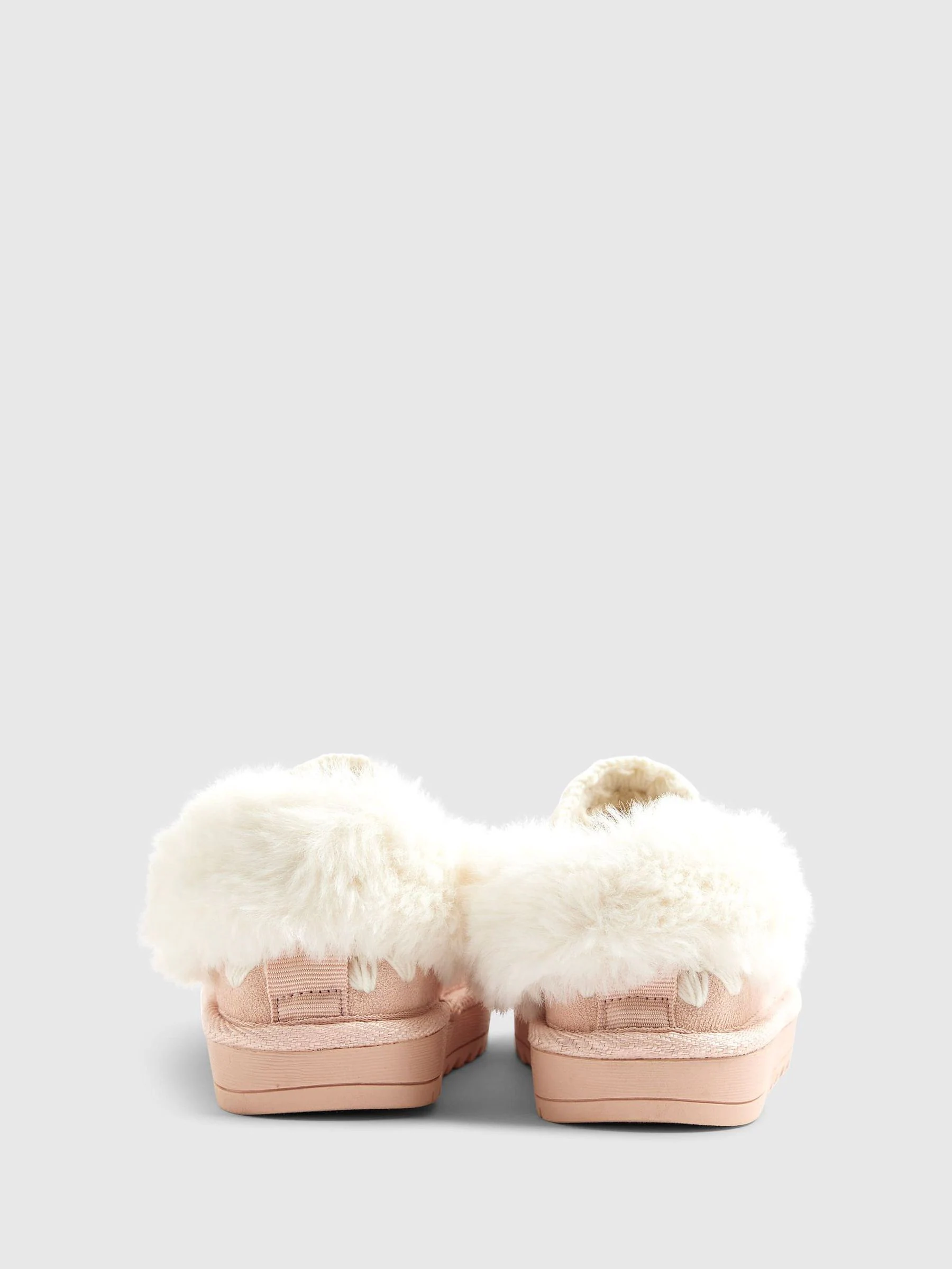 River Island Fur Strap Whipstch Slippers