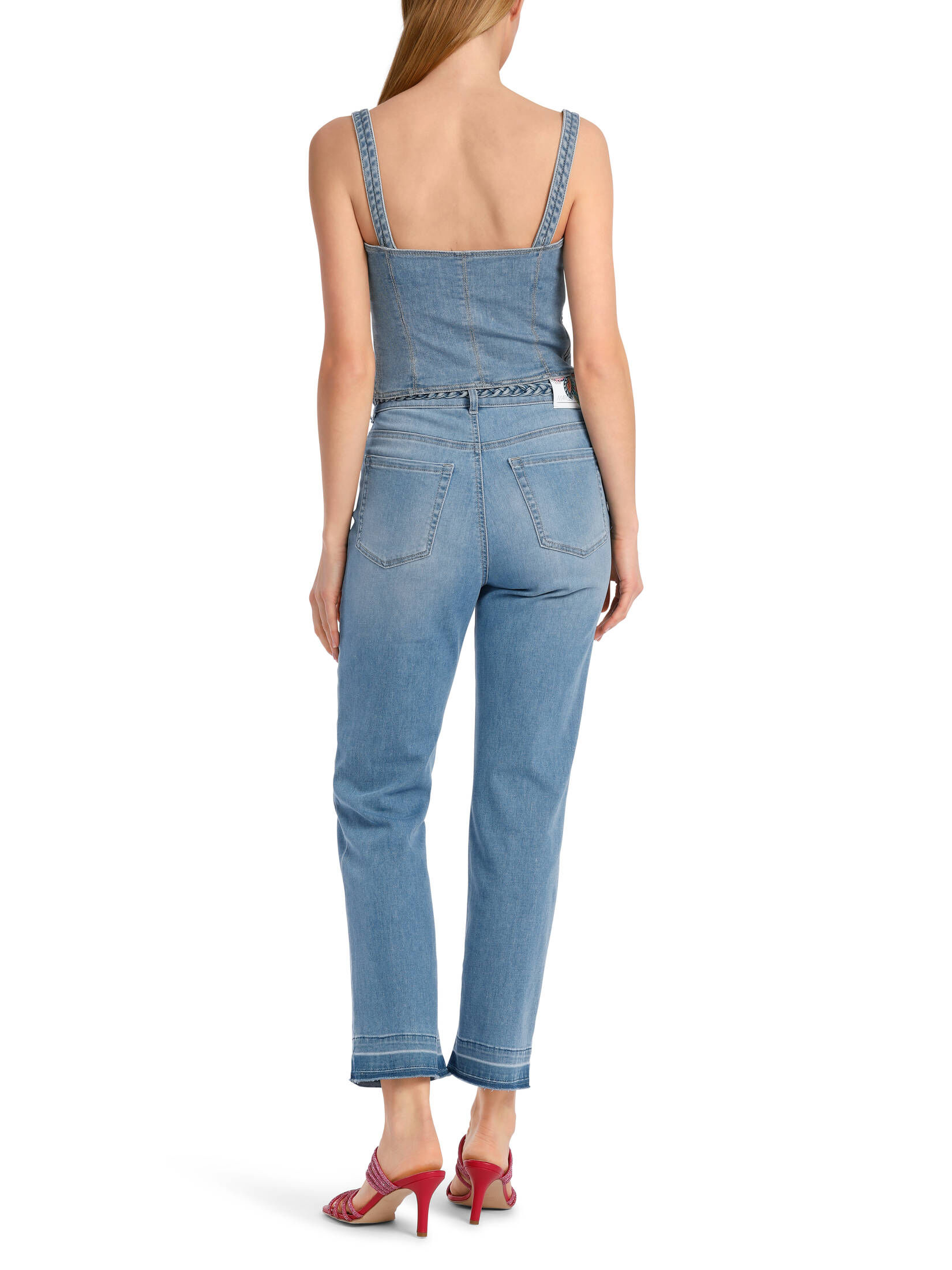 Marc Cain| Damen Jeans FYLI Straight Leg verkürzt