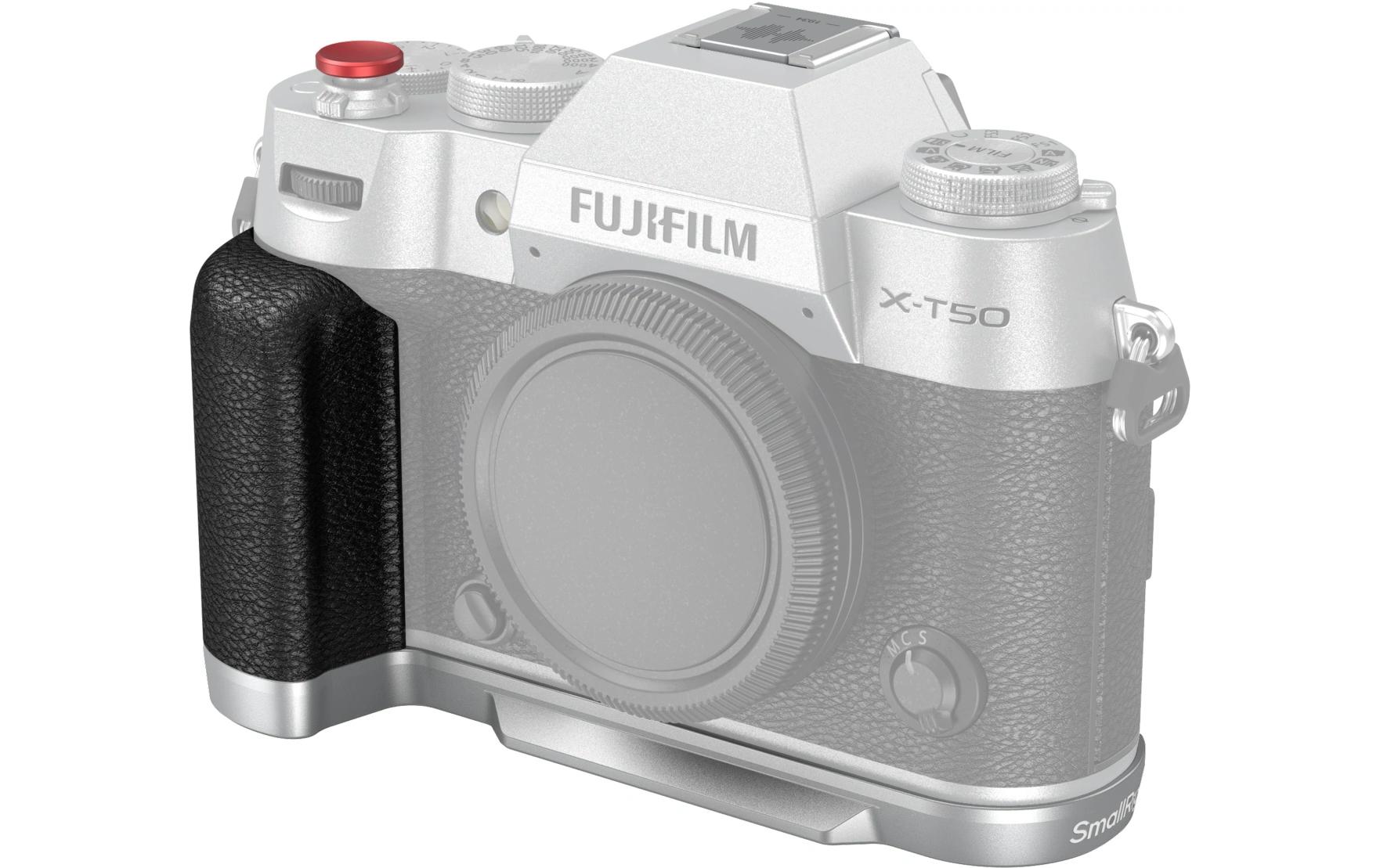 L-Winkel Silikonhandgriff FUJIFILM X-T50 - SilberVerbessert die Handhabung und bietet Anschlussmöglichkeiten