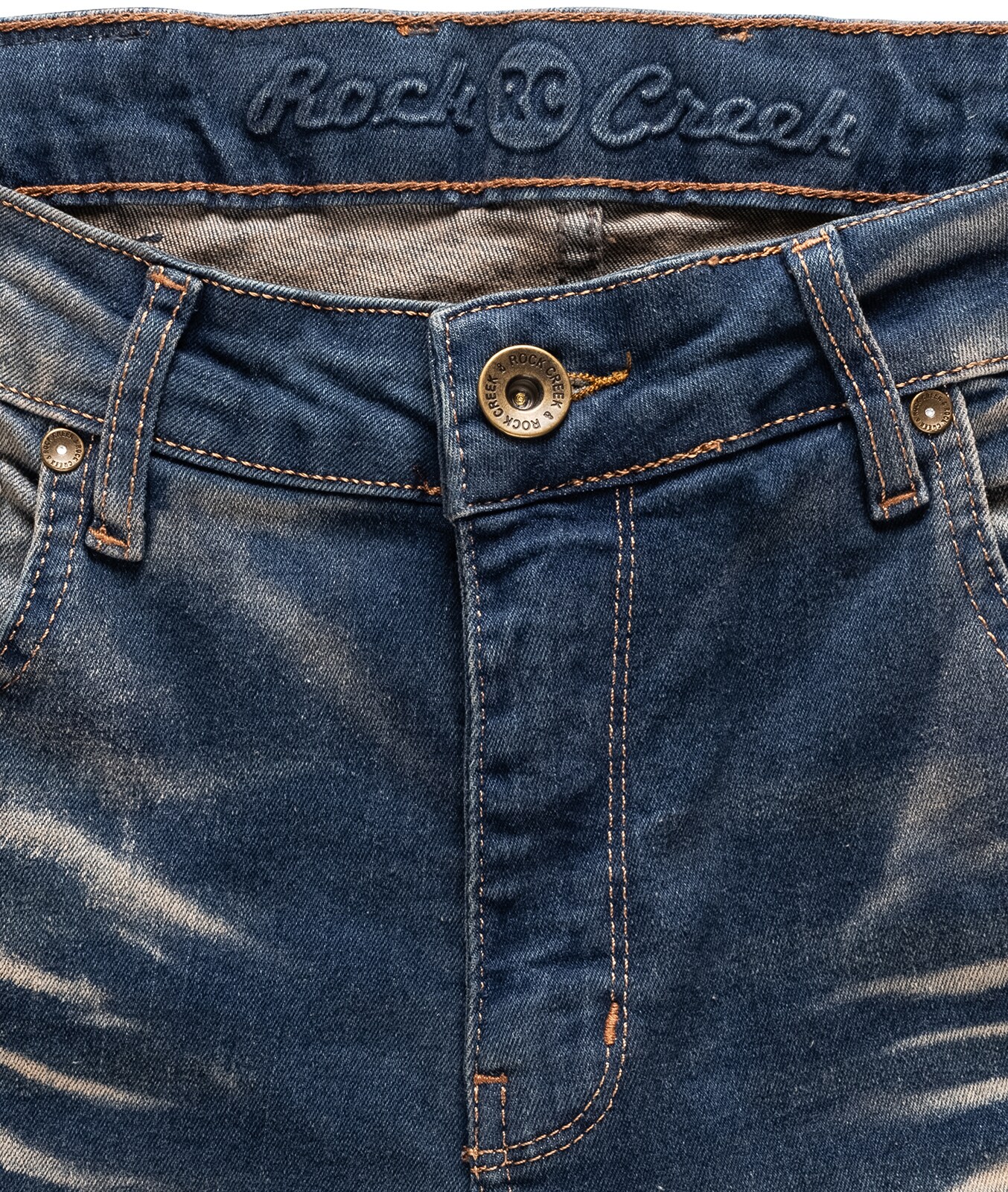 Rock Creek Jeans Regular Fit Laser-Effekt