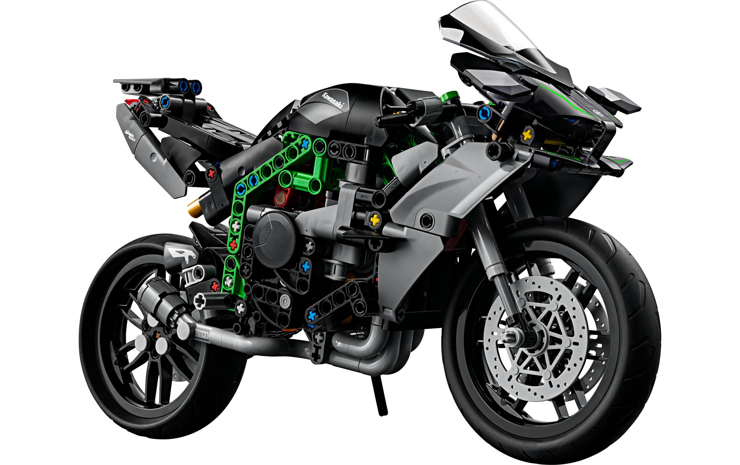 Technic Kawasaki Ninja H2R Motorrad 42170Kreatives Bauset im Massstab 1:8