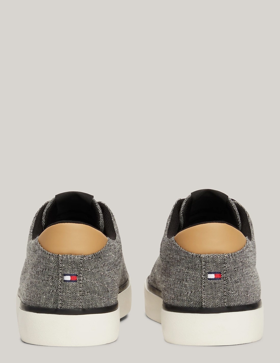 tommy hilfiger Baskets de ville Homme Th Hi Vulc Low Chambray Noir/Gris