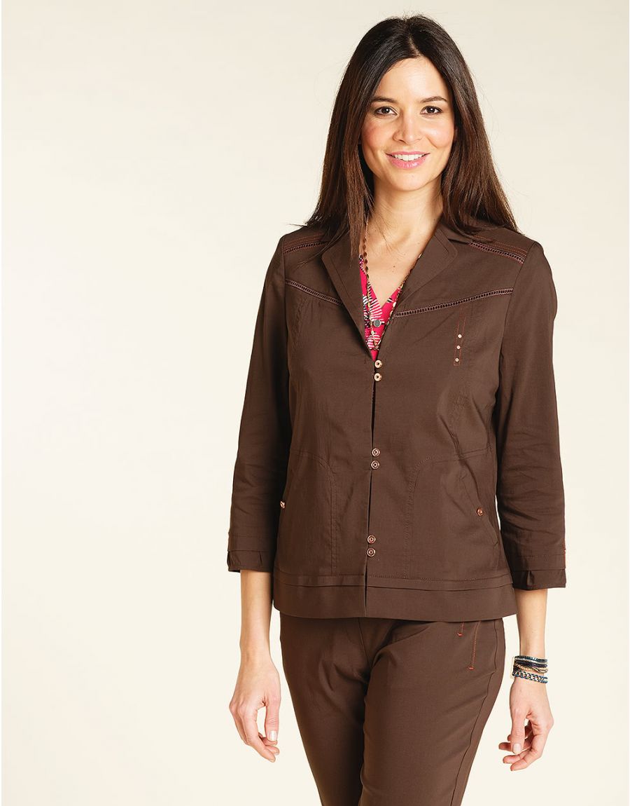 Veste chic marron