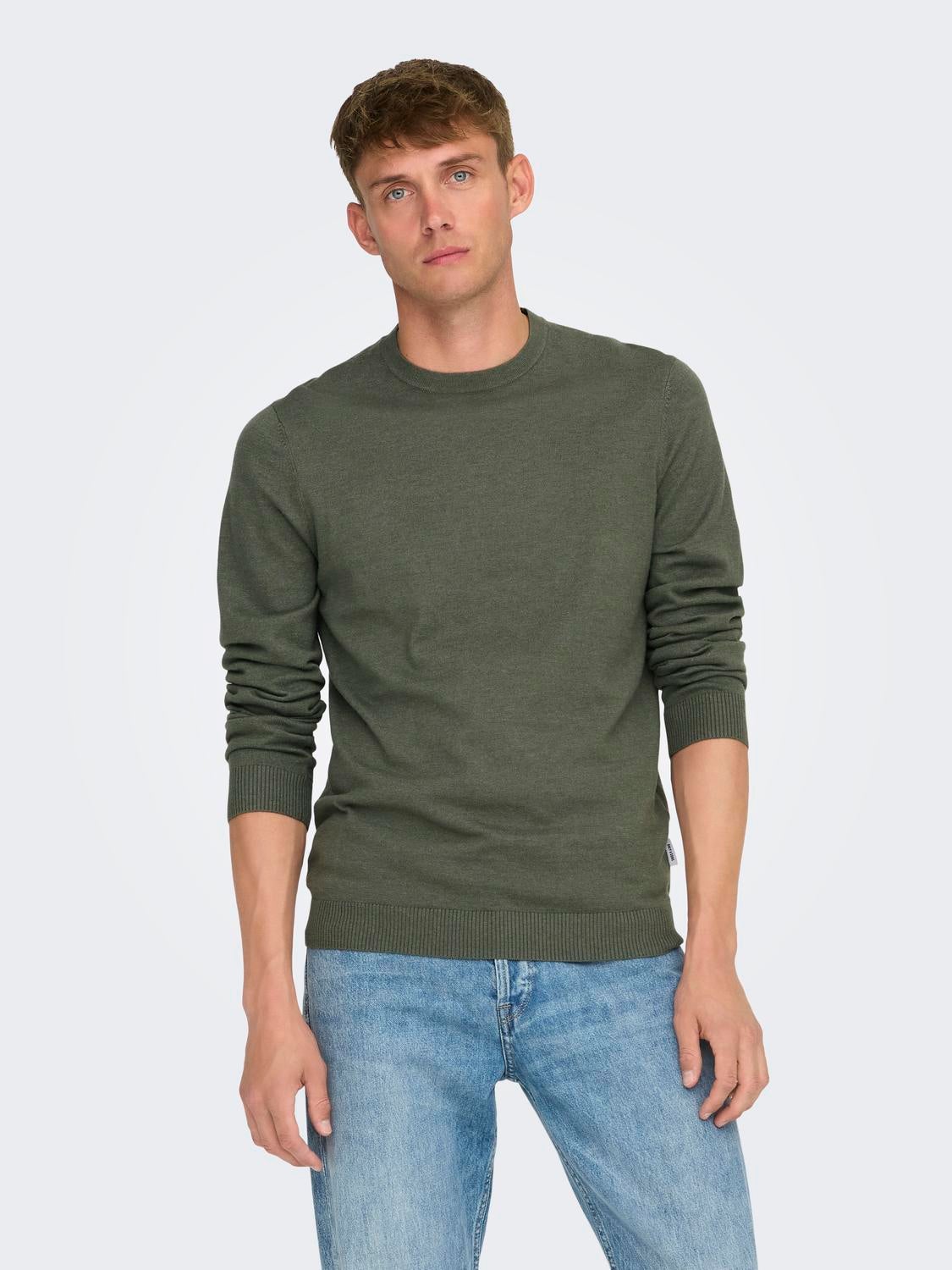 ONSLOUI Pullover Castor Gray