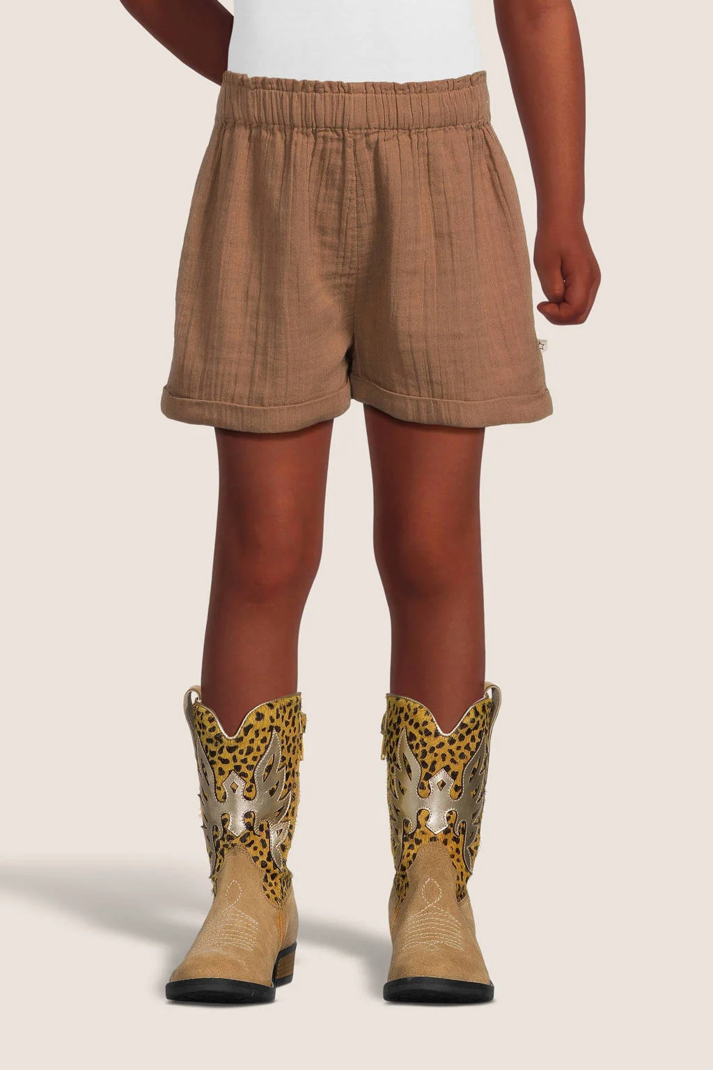 Your Wishes regular fit casual short Elianne bruin