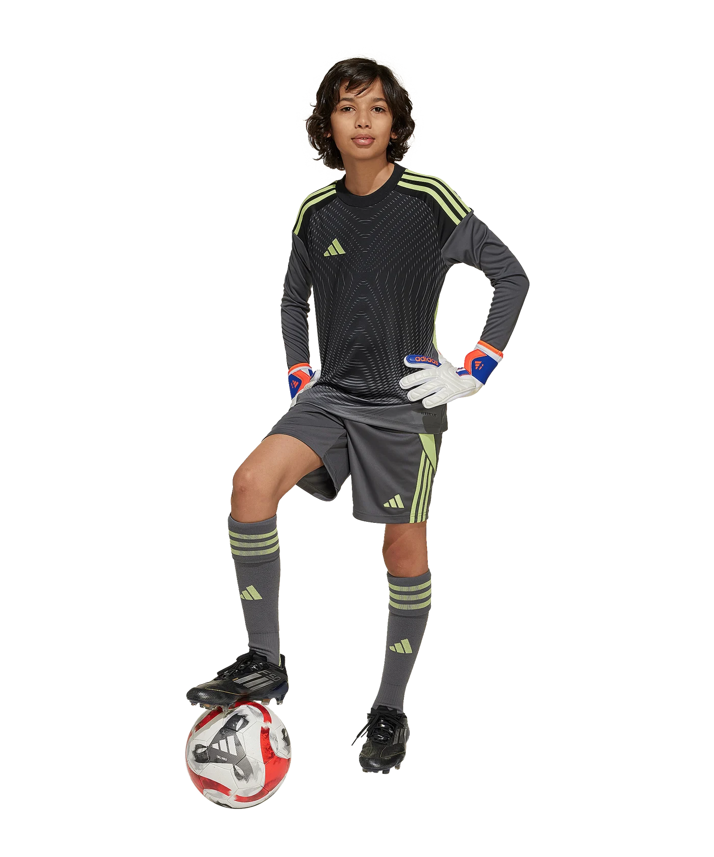 adidas Tiro 25 Competition Torwarttrikot Kids Grau