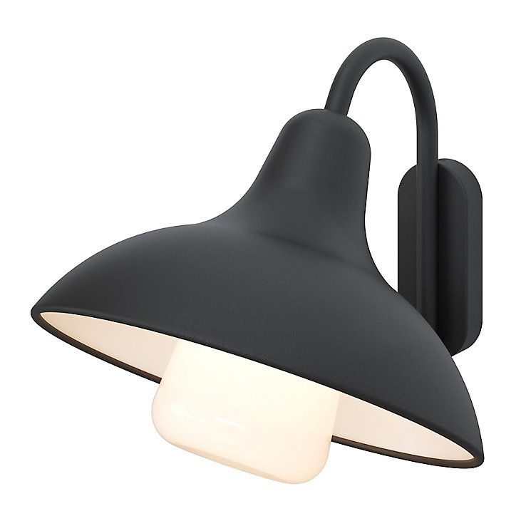 Applique murale Ferdie E27 25W IP44 GoodHome gris anthracite