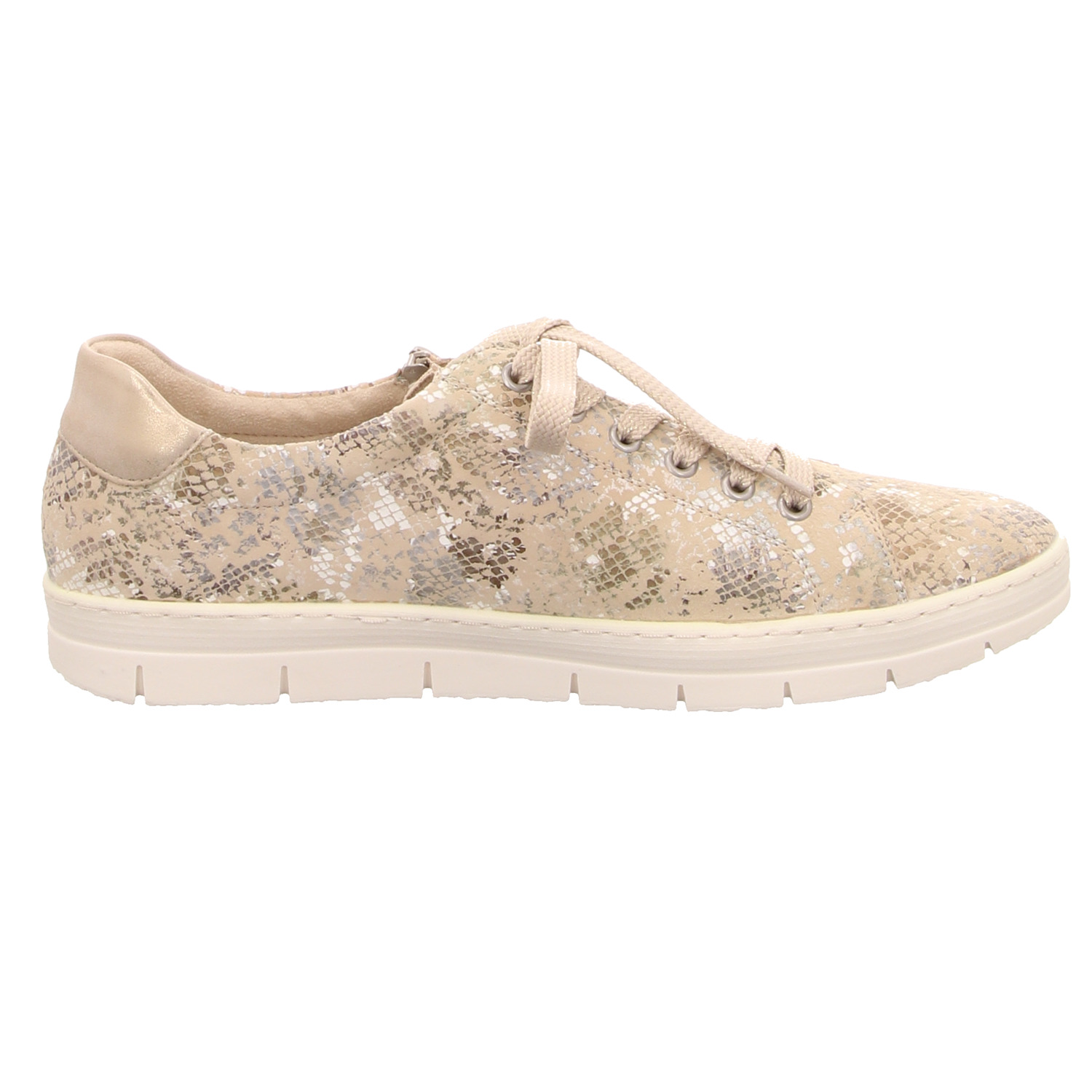 Remonte Schnürhalbschuh beige