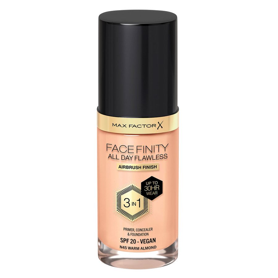 Max Factor Facefinity All Day Flawless 3-In-1 Foundation #N45 Warm Almond 30ml