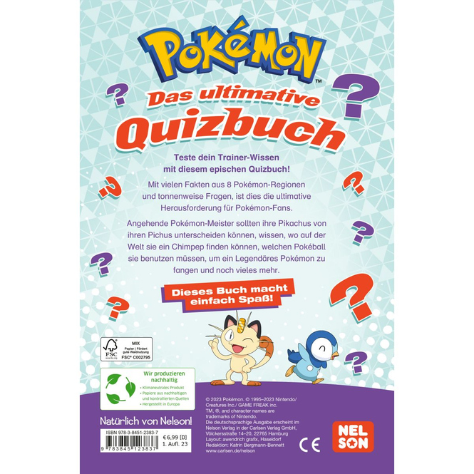 Pokémon - Das ultimative Quizbuch
