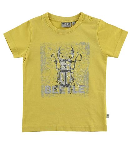 Wheat T-Shirt - Matt Yellow m. Käfer