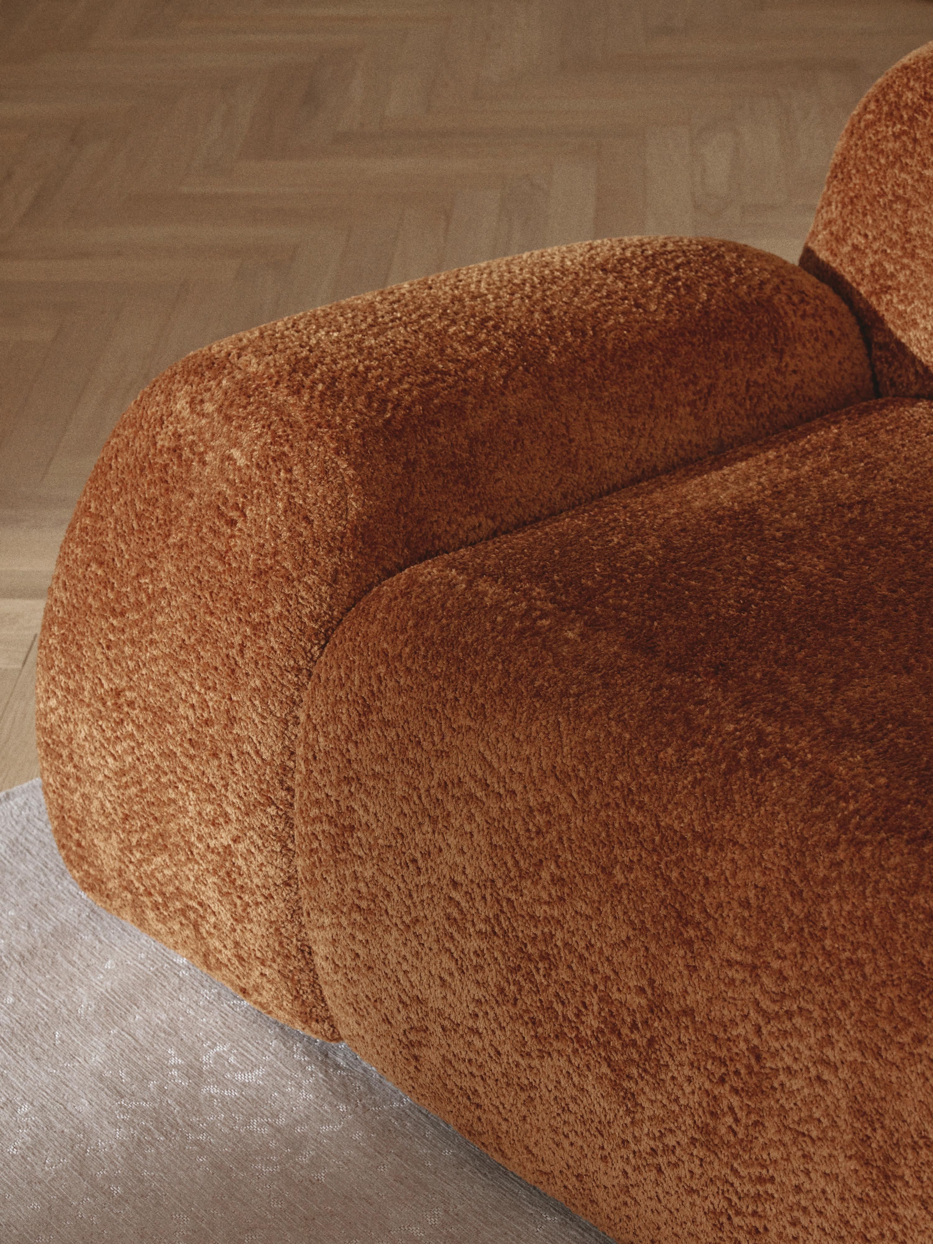 Loungefauteuil Wolke van teddy-bouclé