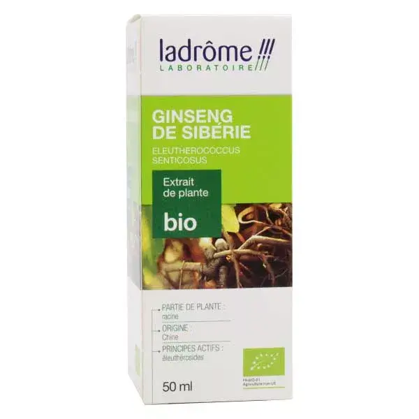 Ladrome Fresh Plant Extracts Ginseng Siberiano Orgânico Eleutherococcus 50ml