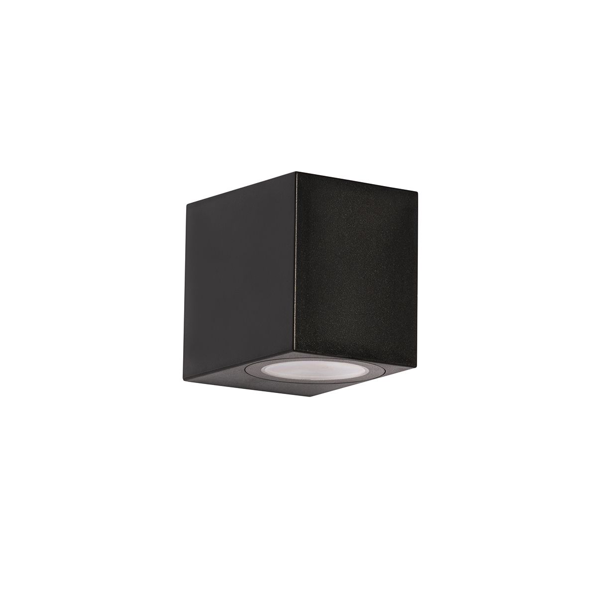 Smart buiten wandlamp zwart IP65 incl. Wifi GU10 50mm - Baleno