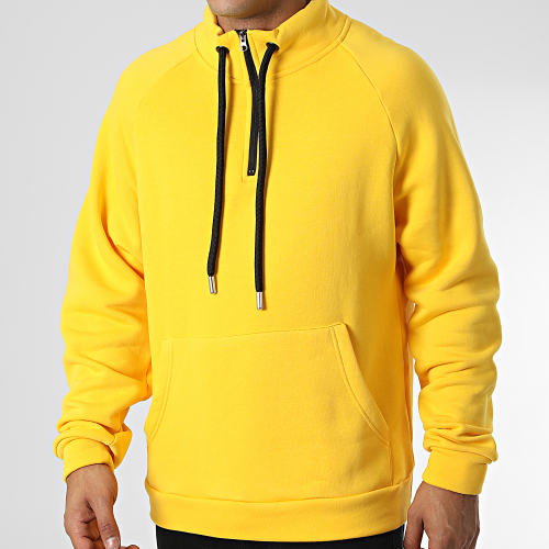 Sweat Col Zippé KL-2101 Jaune