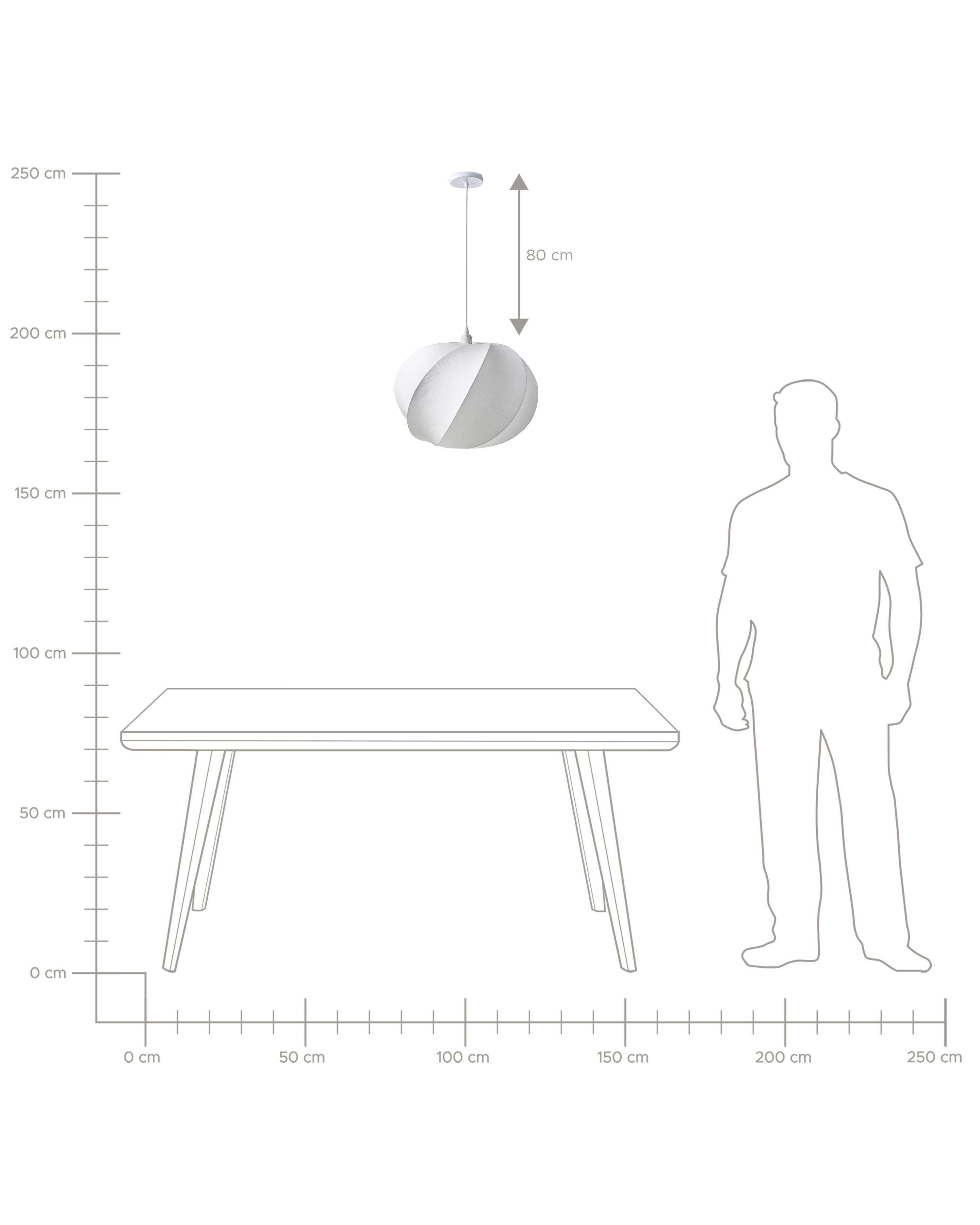 Hanglamp MAQUINE Kunstzijde Wit