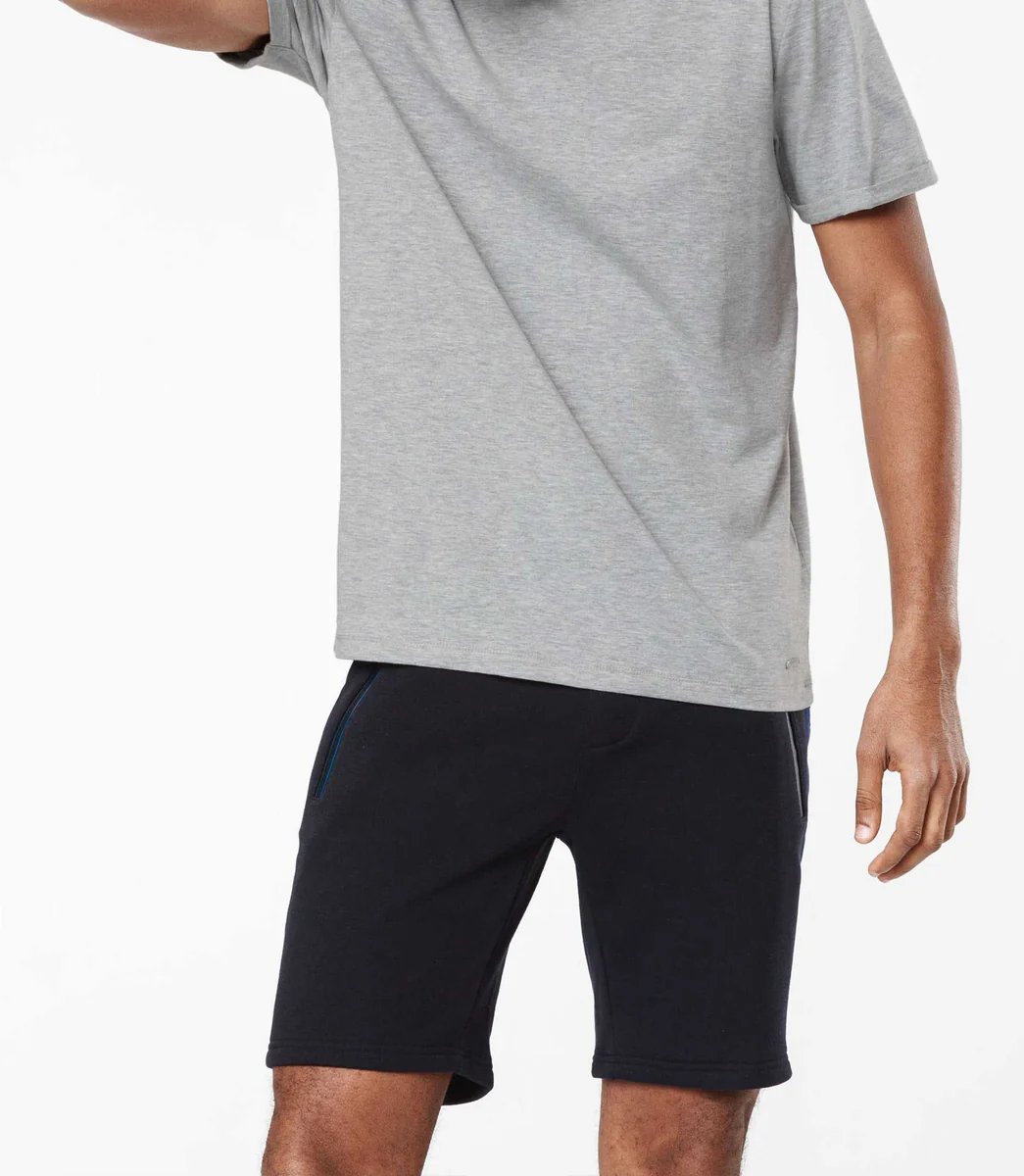T-shirt col rond gris chiné 