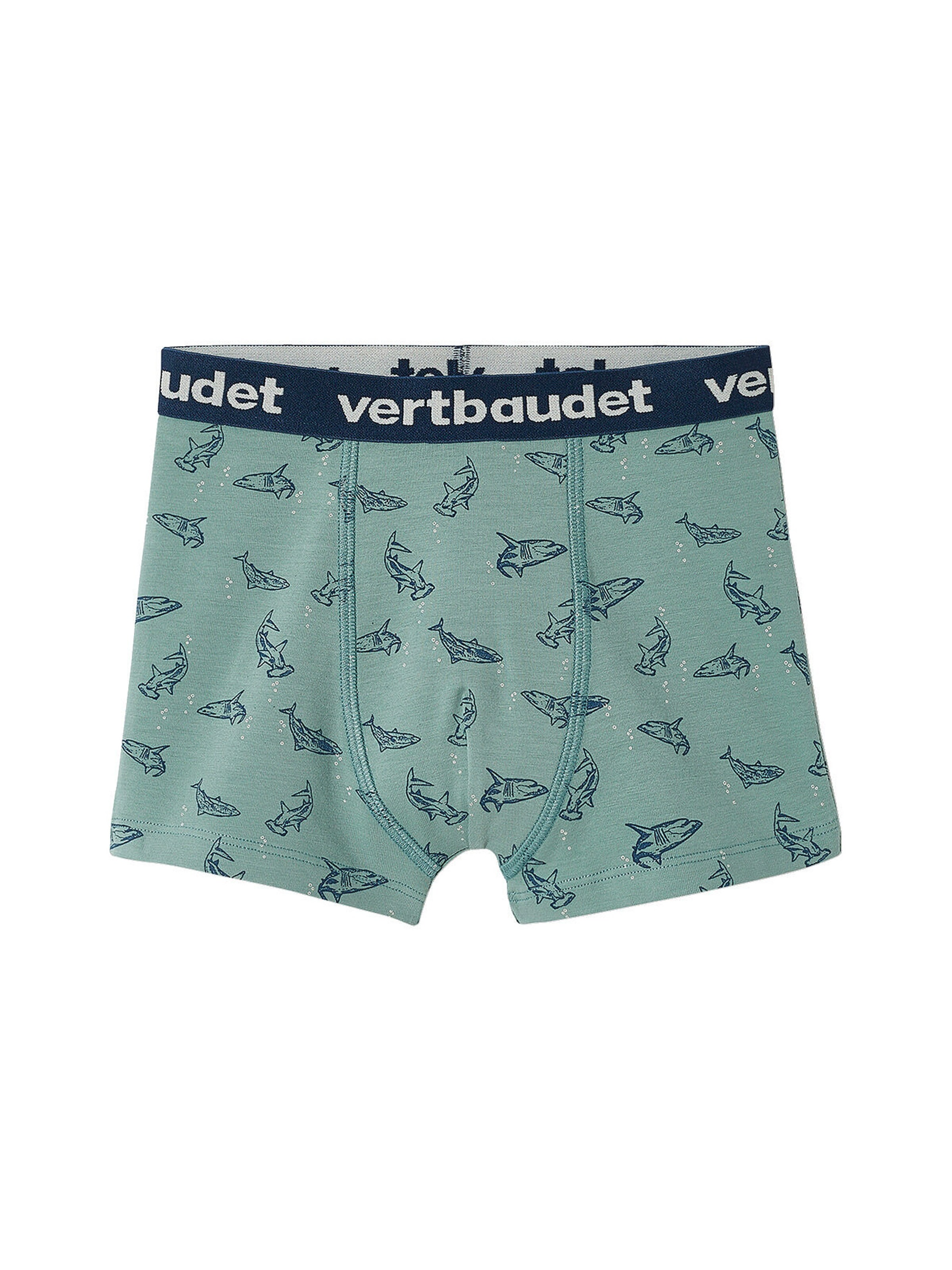 Vertbaudet 5er-Pack Jungen Boxershorts, Haie pack blau