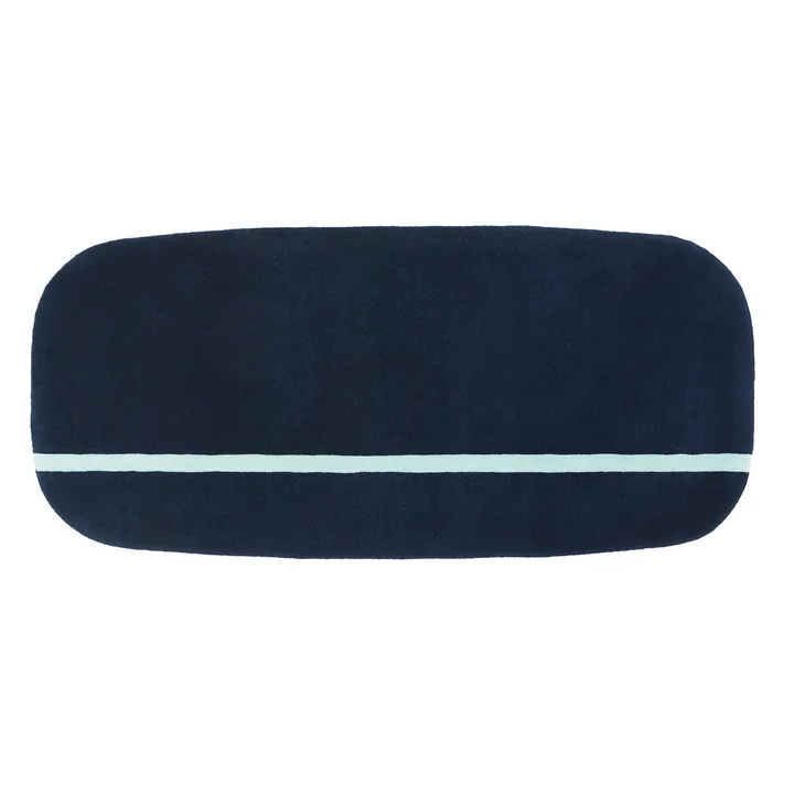 Normann Copenhagen - Oona Teppich, 90 x 200 cm, blau