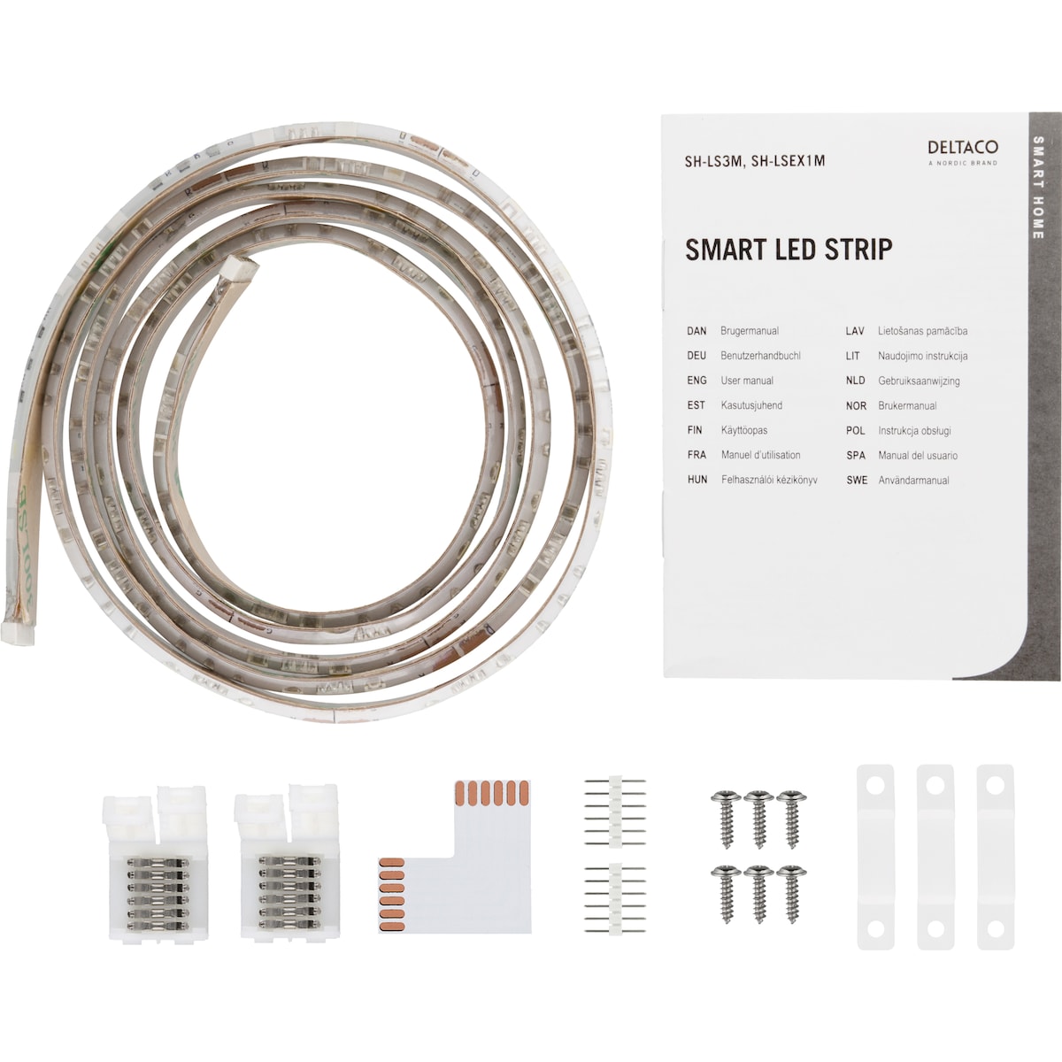 Deltaco LED lysstrips SHLSEX1M