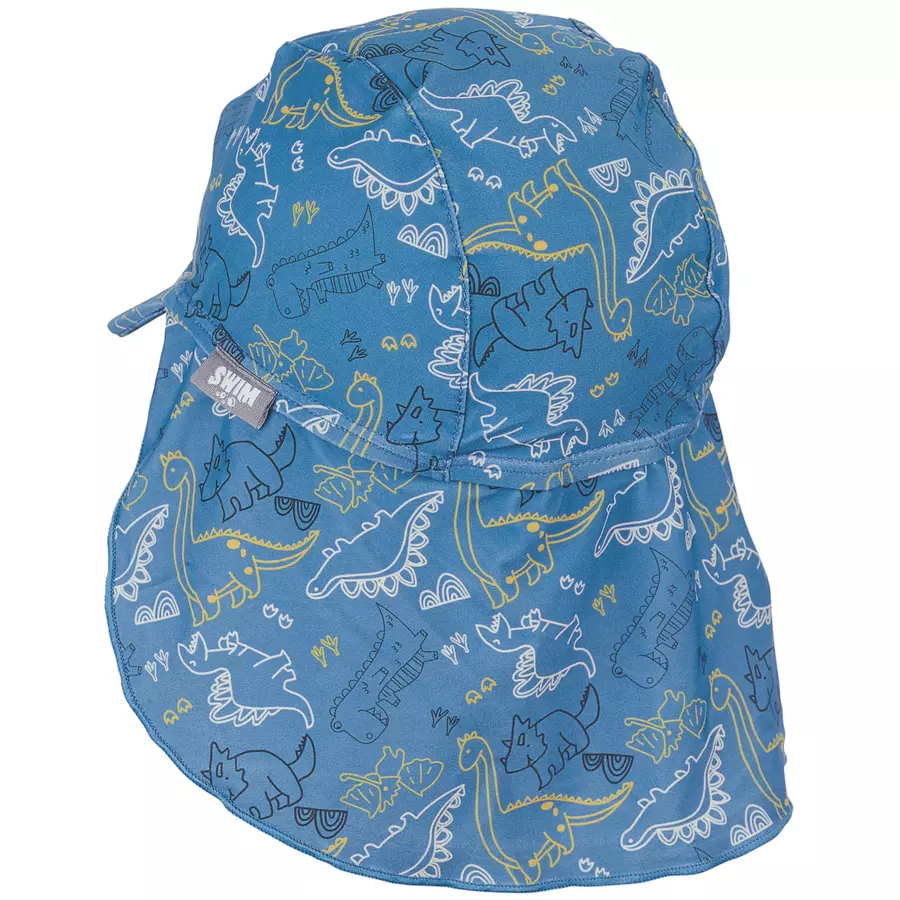 Sterntaler Schirmmütze mit Nackenschutz Dino blau