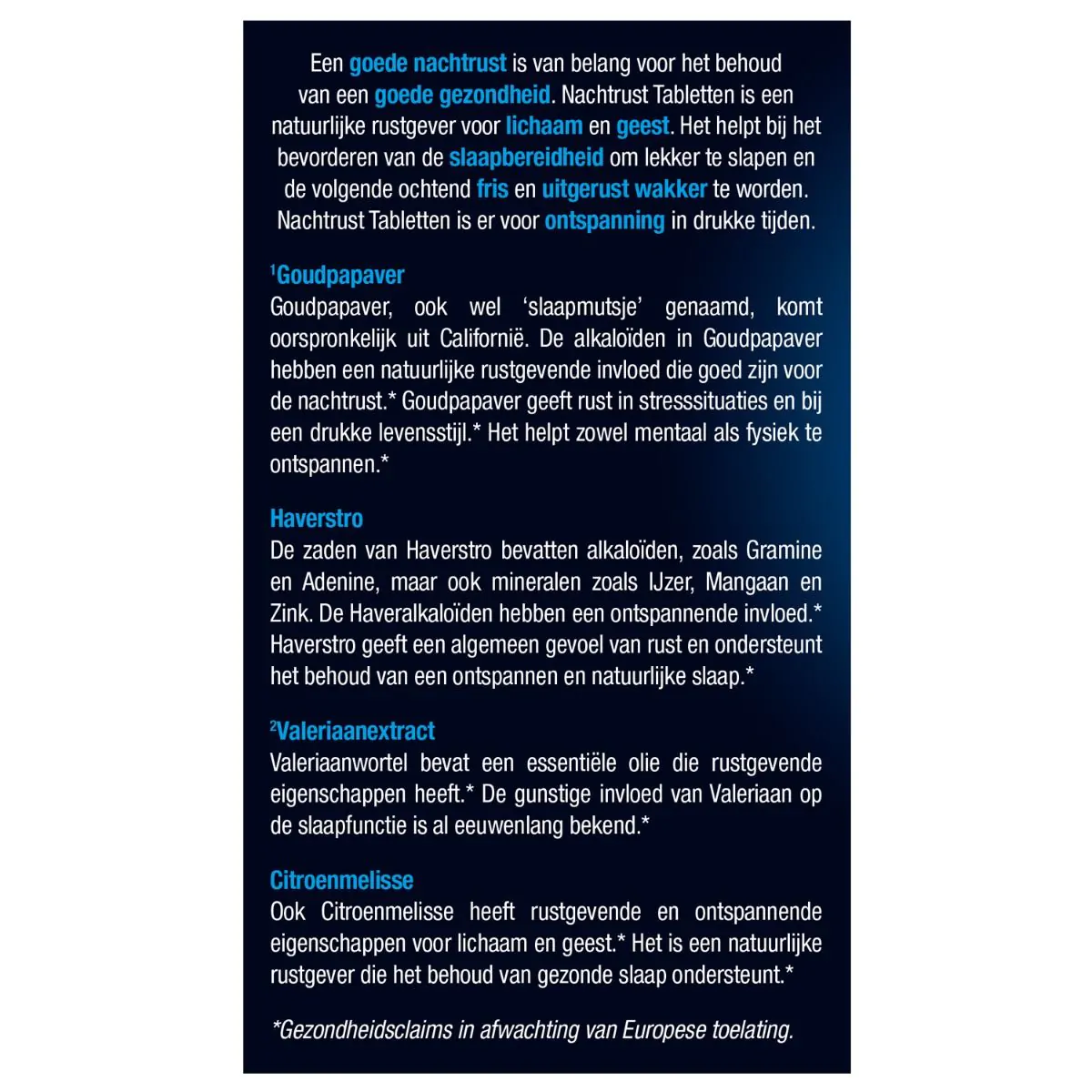Nachtrust Tabletten 100 tabletten