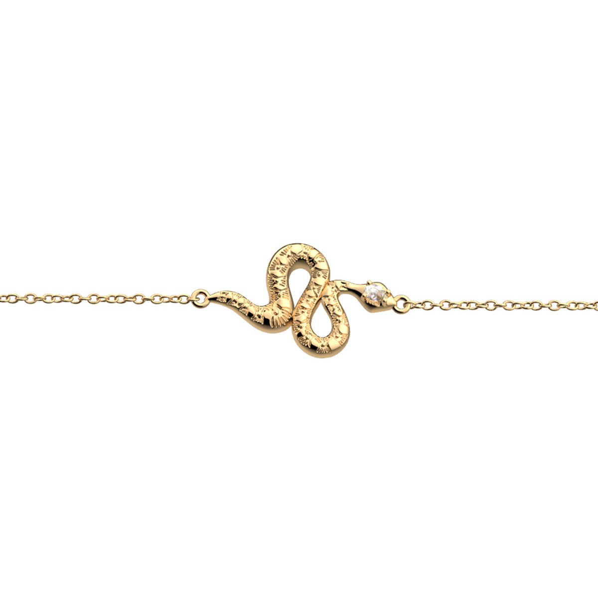 Bracelet Les Georgettes Serpent doréCollection Les Précieuses