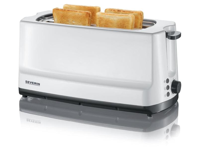 Severin Toaster AT 2234 Weiss/Schwarz Langschlitz Toaster, Weiss/Schwarz
