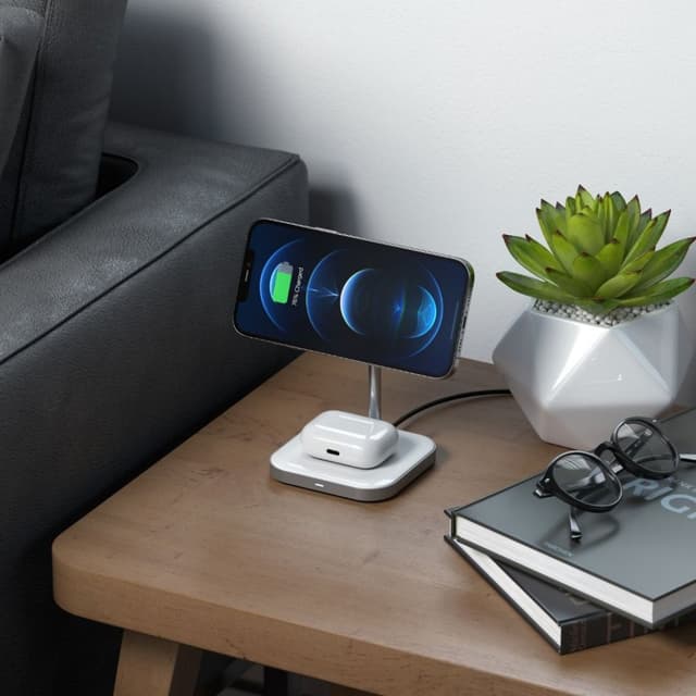 Satechi Magnetic 2-i-1 trådløs opladerstander
