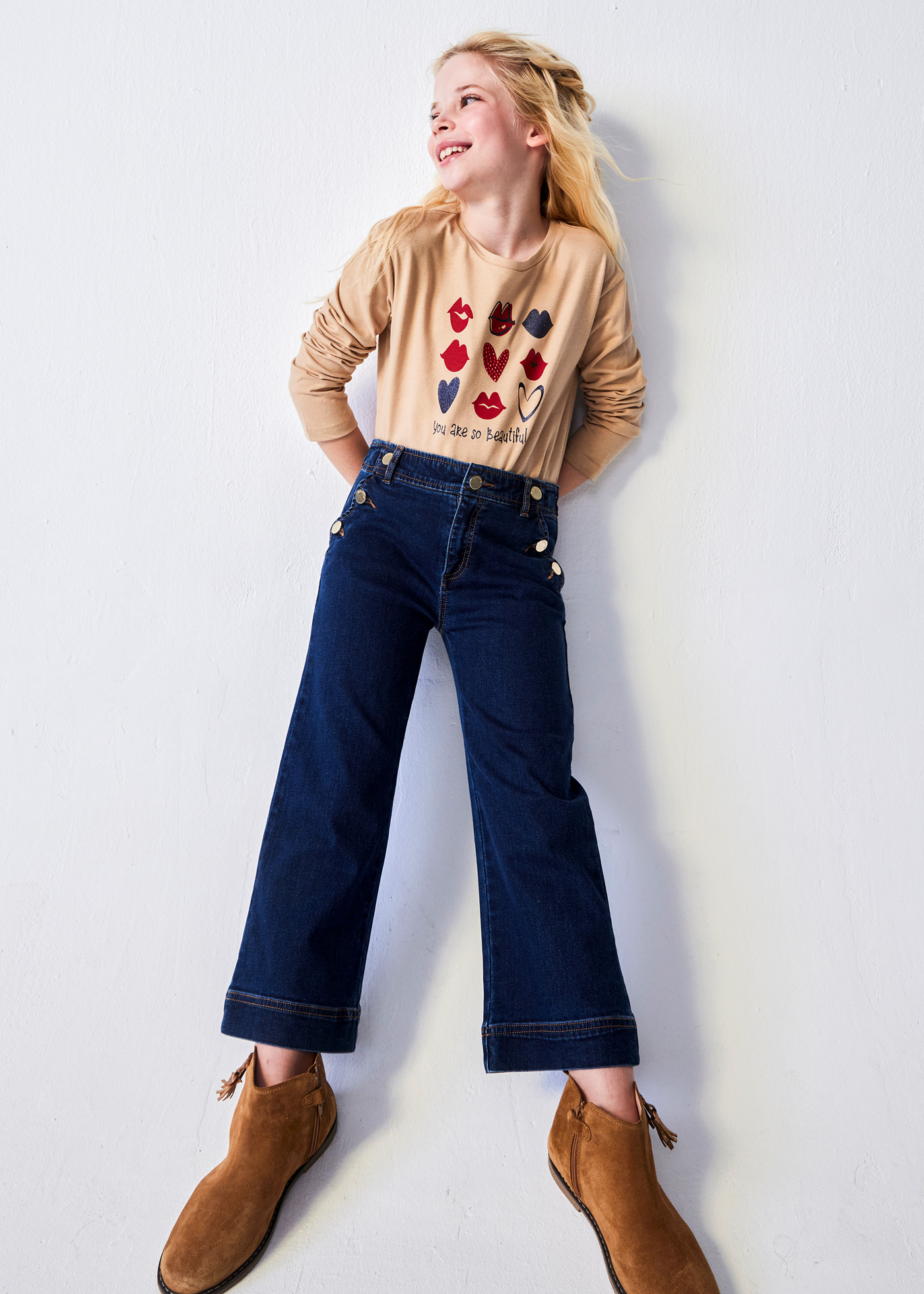 Camiseta estampada Better Cotton para meninas