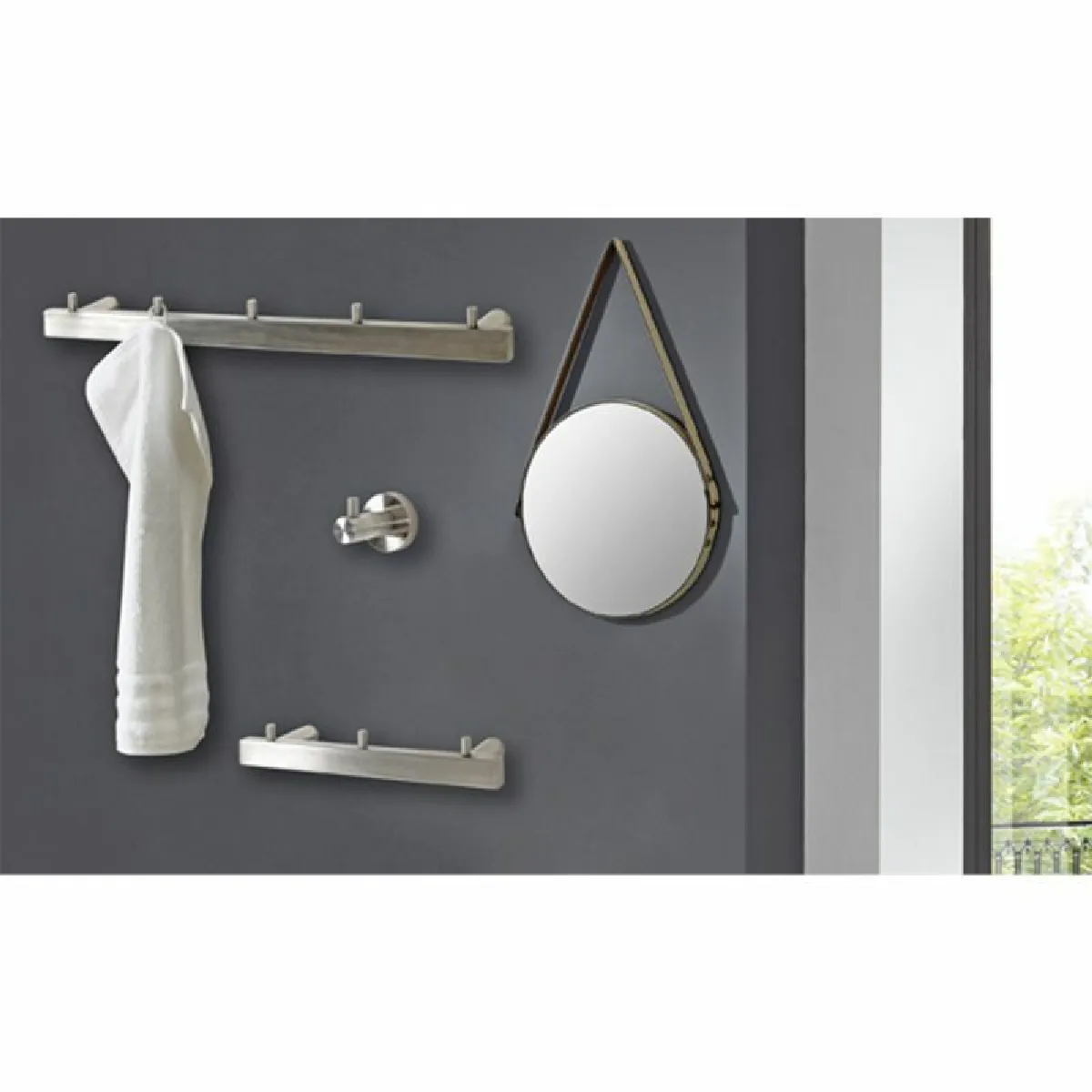 Paris Prix Porte-serviettes inox - Argent