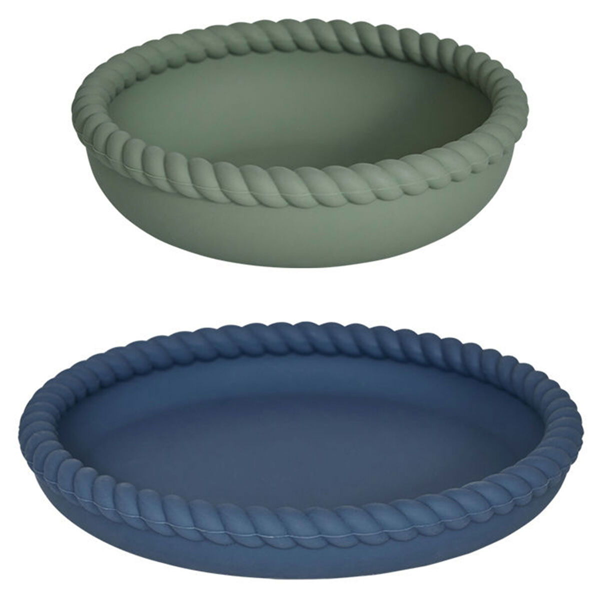 OYOY Mini Mellow barneservise, blue/olive