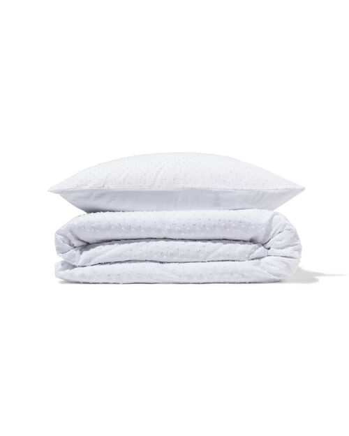 housse de couette en coton doux 140x200/220 structure pois