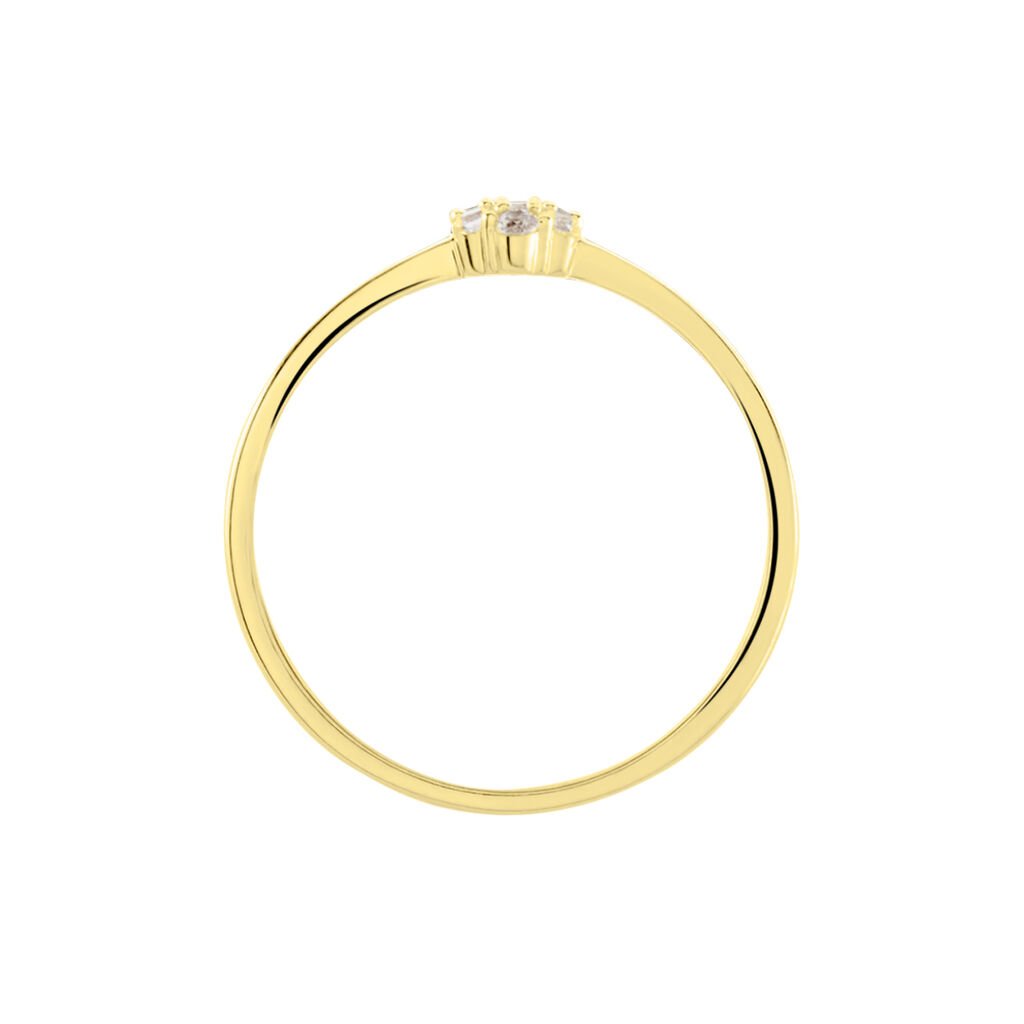 Bague Solitaire Maggeline Or Jaune Oxyde
