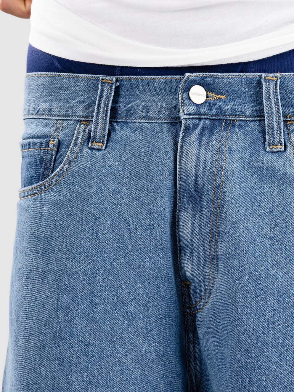 Carhartt WIP Landon Shorts heavy stone wash blue