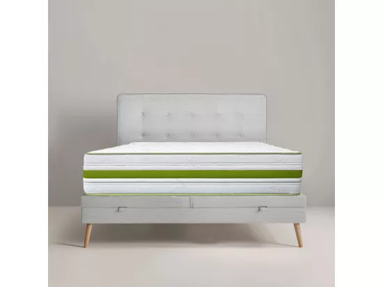 Matelas ZOULA Queen Size 160x200 cm, réversible mémoire de forme, ferme, indépendance du couchage, certifié OEKO-TEX, épaisseur 30 cm